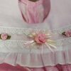 Vestido con accesorios para niña rosa con blanco - Imagen 3