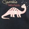 Set de 3 piezas para niña pañalero, playera, pantalón  "Dinosaurio rosa" - Imagen 2