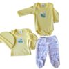 Set de 5 piezas color amarillo conejito